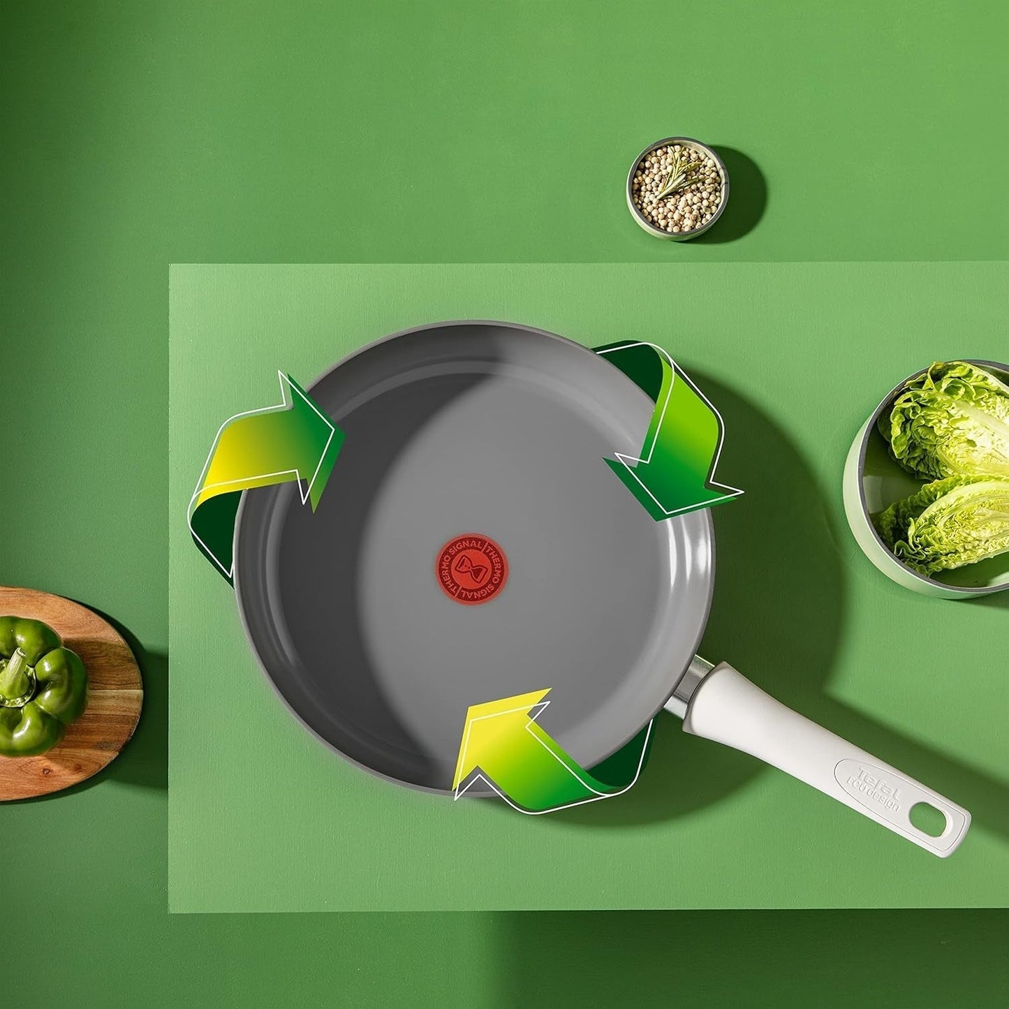 Tefal C42706 Forny på pande 28 cm med keramisk forsegling Gryder og pander Naty Shop