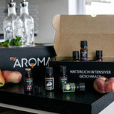 Myaroma | Sæt: Forest & Meadow - Ren naturlig smag med frugtsmag og frugtsmag (5 x 10 ml) | Sukkerfri og usødet Naty Shop sødemidler