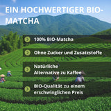 | Matcha økologisk pulver 100 g | Grøn te Matcha Powder Ceremoniel Grade | 100 % naturlig og førsteklasses kvalitet | Afgiftende te | Kompatibel med Matcha sæt, stilk, skål og glas.