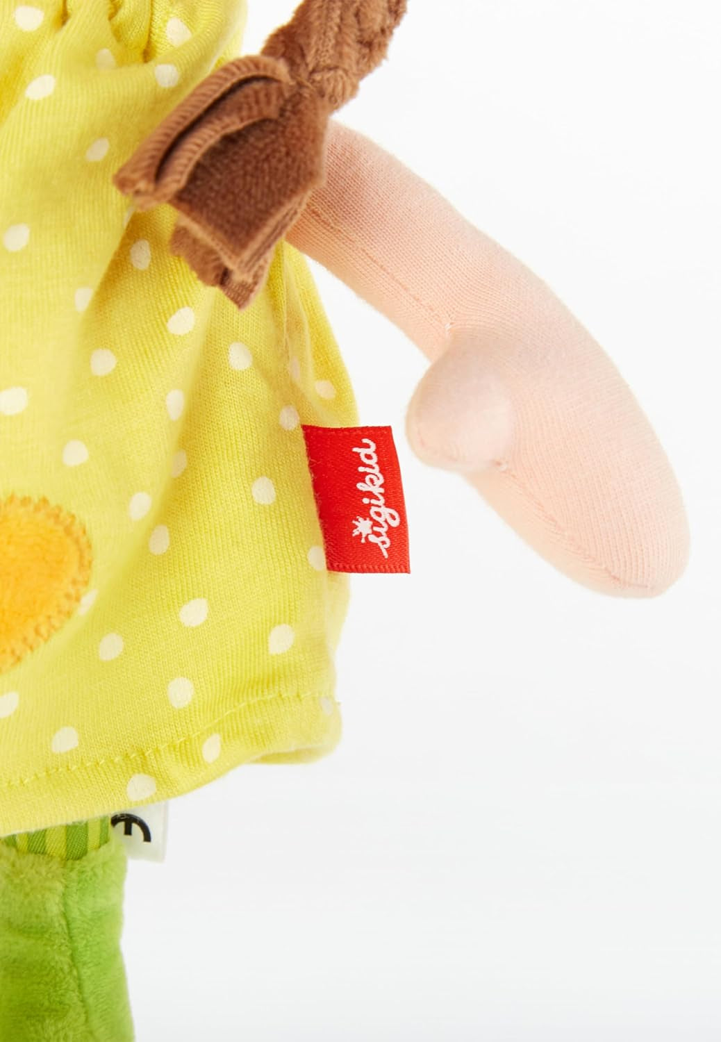 SIGIKID 39411 Lille blød pigedukke, babylegetøj, anbefalet fra 6 måneder, gul