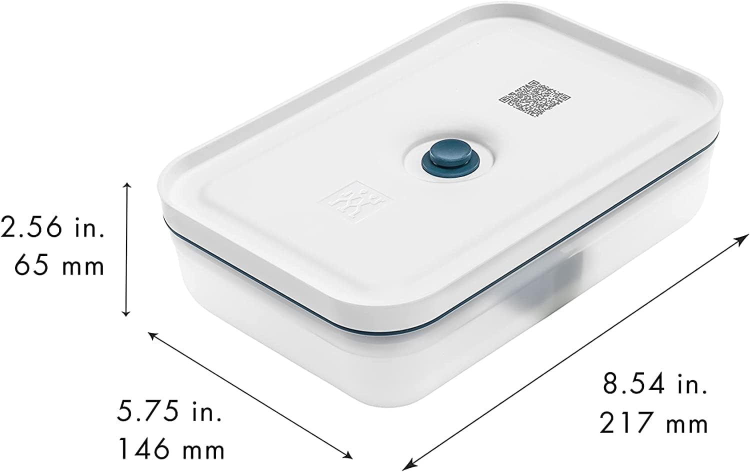 Zwilling Fresh & Save vakuum madpakkesæt / køleskabsopbevaring, 3 stk, plastik, semi-transparent, La Mer Food opbevaringskasser Naty Shop