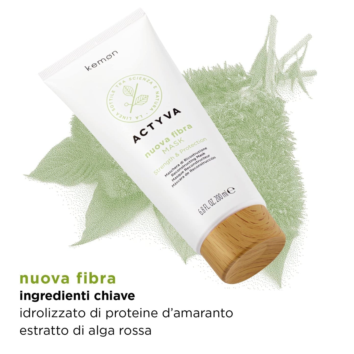 KEMON Actyva Nuova Fibra Mask 200 ml Hårmaske Naty Shop
