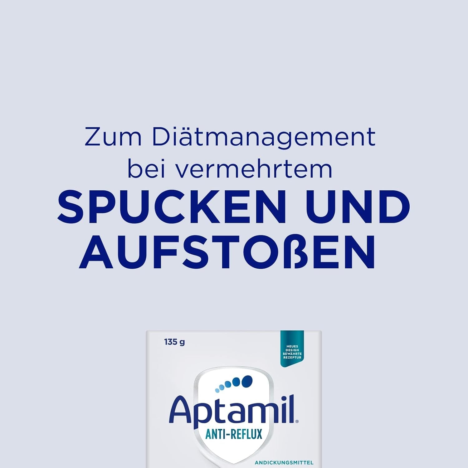Aptamil Anti-Reflux - Komplet formel fra fødslen Diætstyring Opkastning og opstød Babymad mælkepulver 6 x 135g