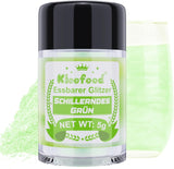 Kicofood, spiseligt glitter, 5 gram, forskellige farver Glitter Naty Shop Iridescent green