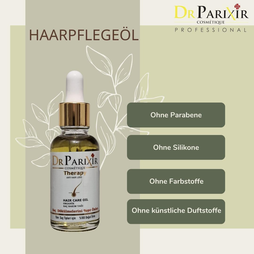 Dr Parixir Anti-Hair Loss Serum - Effektiv opløsning med olivenolie og rosmarin, 30ml | Reducerer hårtab og styrker hårrødderne Naty Shop Hair Care