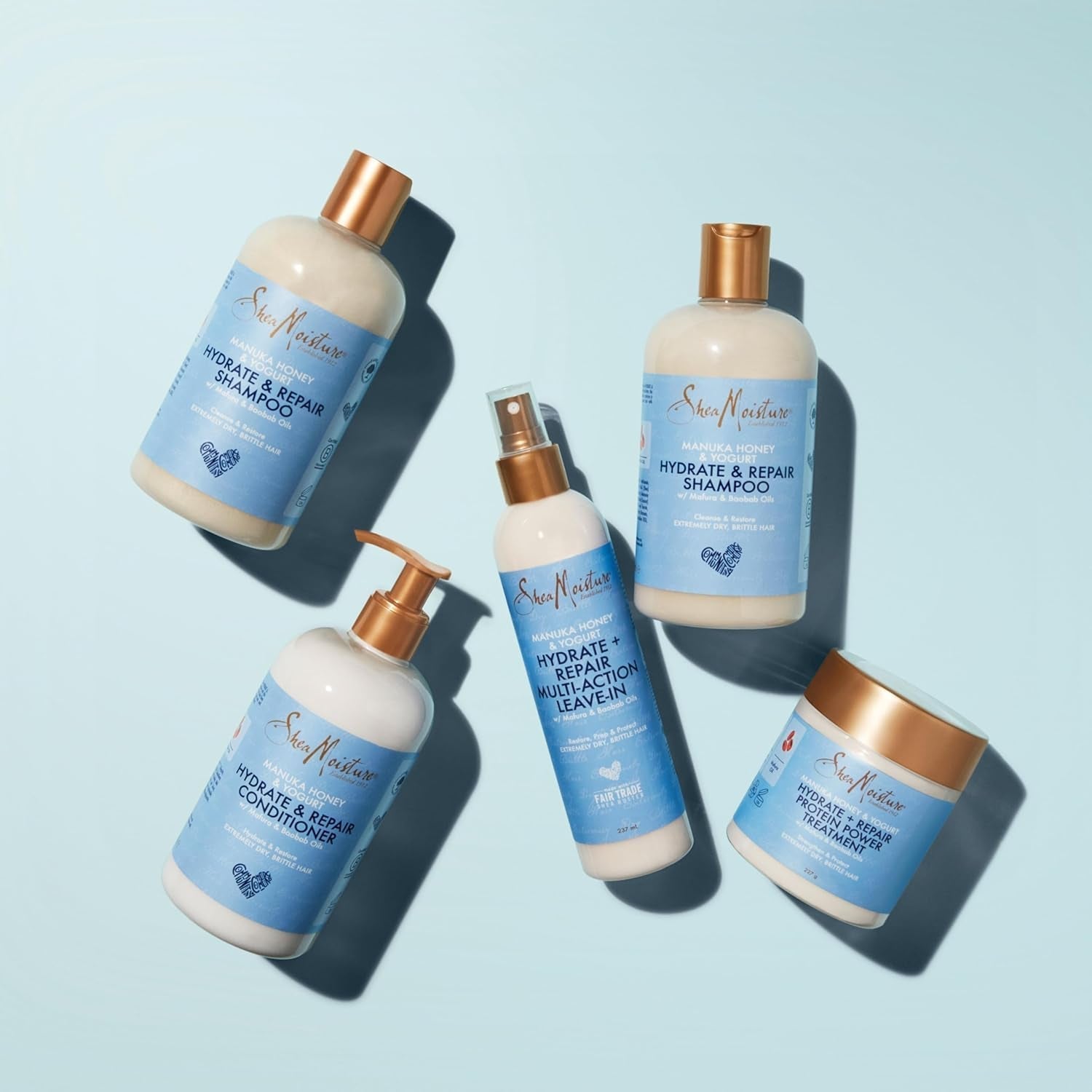 Sheamoisture Hydrate & Repair, Ekstremt tørt og skørt hårbalsam, Manuka Honning og Yoghurt Sheamoisture Hårpleje