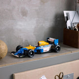 LEGO Icons Williams Racing FW14B med Nigel Mansell - F1 modelbilsæt med racerkørerminifigurer at samle på - Skrivebordsdekoration med stativ - Gave til voksne og teenagere Motorsportsfans 10353 Byggesæt Besuche den LEGO-Store