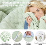 BØRN Justerbar kilepude, skumlæsepude med høj densitet til seng og sofa, ergonomisk seng med kilehovedpude til søvnrefluksapnø, benpude/rygpude til leg og læsning (grøn)