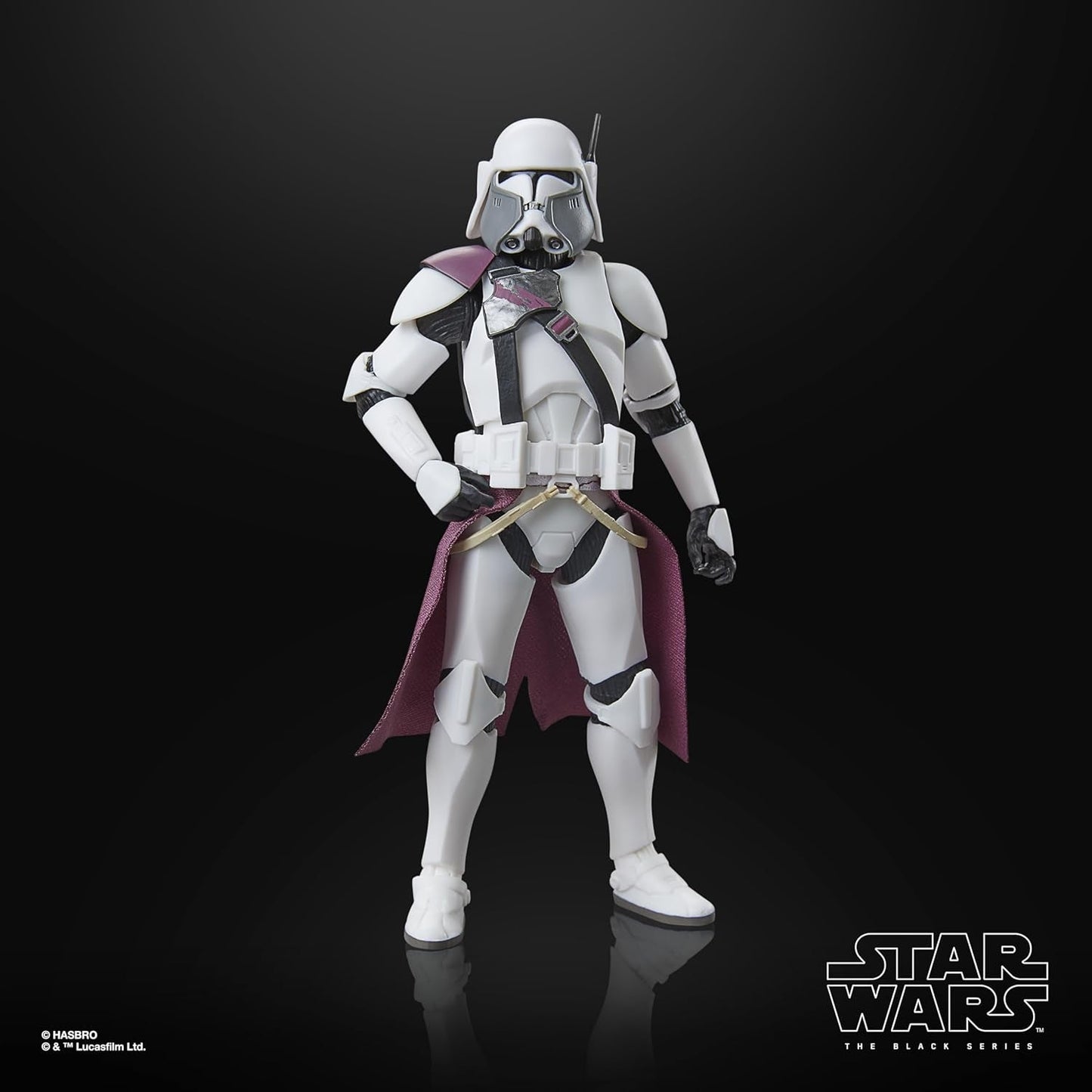 Star Wars Black Series Clone Commander Bacara, Star Wars: Ahsoka Premium samlerfigur (15 cm) Actionfigurer Naty Shop