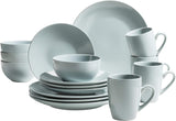 MÄSER Pastel Selection, Modernes Geschirr Set for 4 Personen, 16-teiliges Kombiservice aus Keramik, Steinzeug, Türkis-Grün