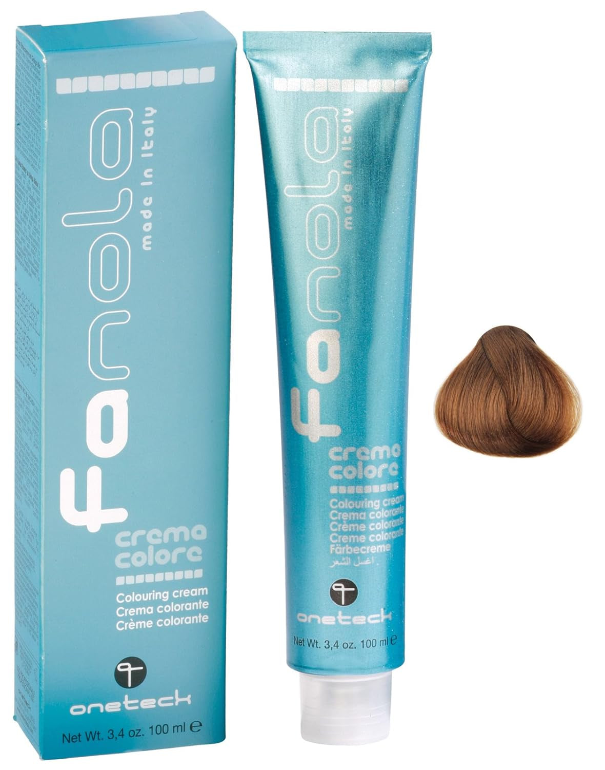Fanola crema colore Farvecreme 7,0 Blond, 100 ml Hårfarve Naty Shop 8,03 Varm lys blond
