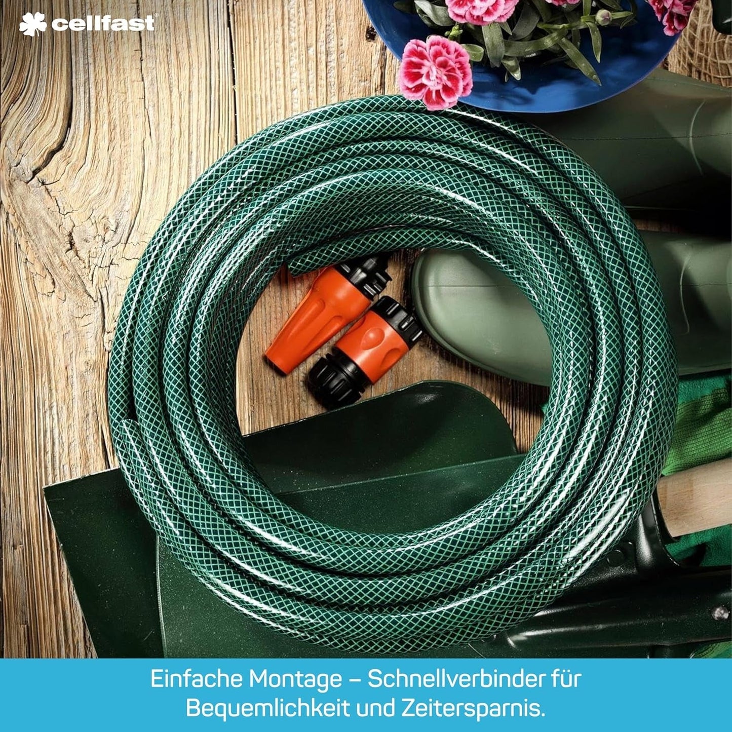 CELLFAST sprinklersæt, havesprinkler, plænesprinkler til blomster og planter, Quick Connect, økonomisk