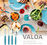 Beckmann & Rommerskirchen 2515 VALOA Besteck sæt 4 personer | 16-Teilig | Olie | Spülmaschinenfest | Hochglanzpoliert | Essbesteck: 4X Messer, Gabel, Esslöffel, Kaffeelöffel Kitchen Naty Shop