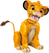 Lego Ç€ Disney Simba, den unge løvernes konge, byggelegetøj til samling med kreative dyrefigurer, afslappende aktivitet for voksne, gaveide til kvinder 43247 Byggesæt Besuche den LEGO-Store