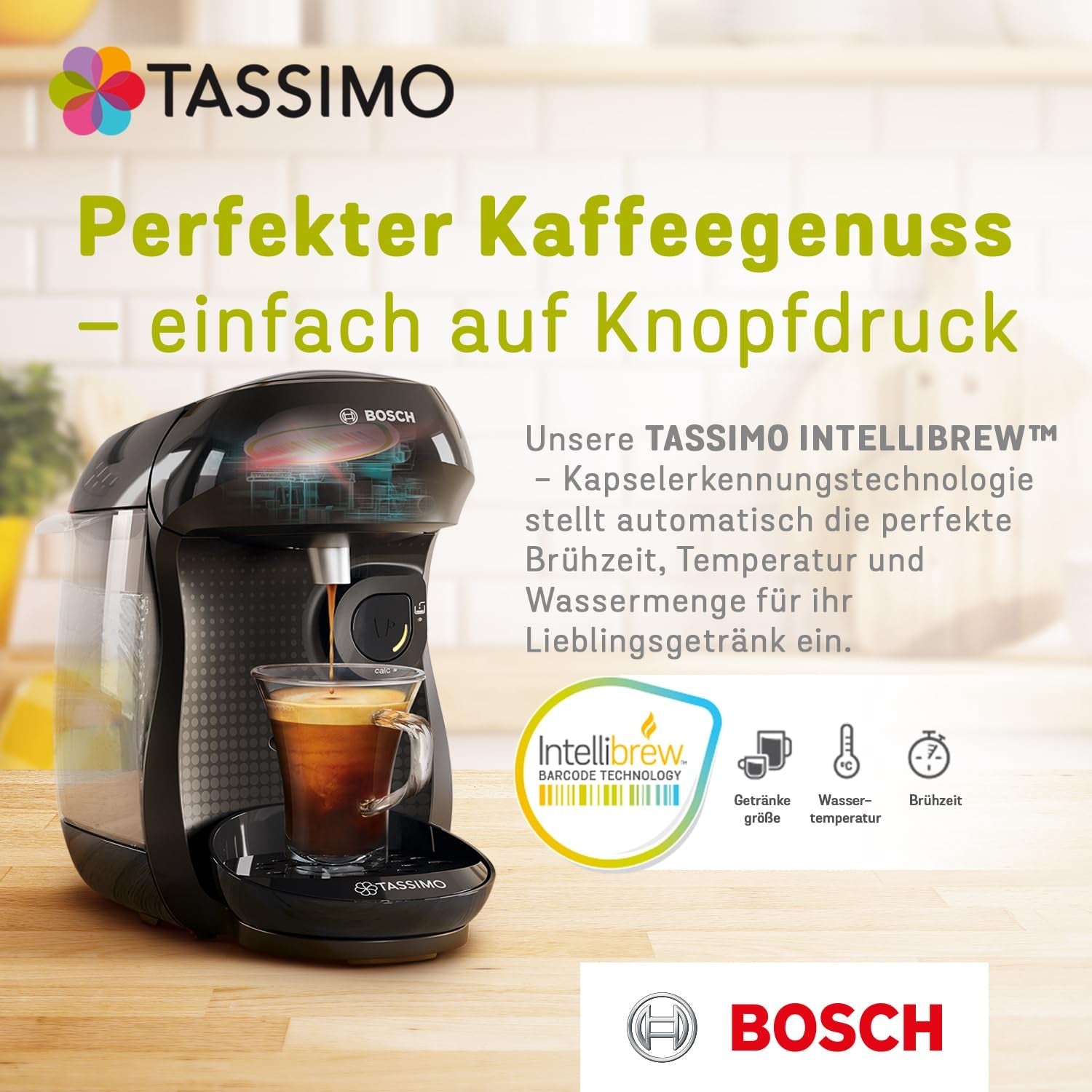 Tassimo Kapseln Jacobs Type Latte Macchiato Classico, 5 x 8 puder, 40 Kaffeekapseln
