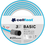 CELLFAST Haveslange, 3-lags Havevandslange, Holdbar Trådforstærket, Fleksibel Vandingsslange, UV-resistent, Anti-Alger, 3,4 tommer, 20 meter længde