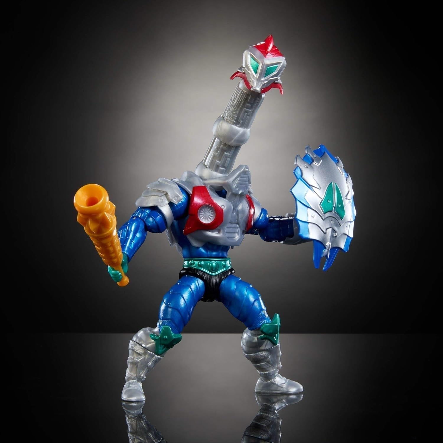 Masters of the Universe Origins Turtles of Grayskull Mekaneck Reptil Wars Movable Action Figur, Teenage Mutant Ninja og MOTU Crossover Hero Toy, JBN00, [Multicolor] Actionfigurer Naty Shop