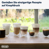De'Longhi Dinamica Plus ECAM 370.70.B Fuldautomatisk espressomaskine med LatteCrema mælke-, cappuccino- og espressosystem, 3,5 tommer TFT farveberøringsskærm og appkontrol, kaffefunktion, sort