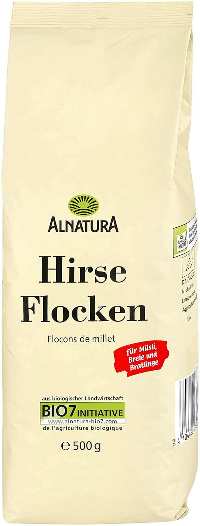 Økologisk hirseflager, 500g