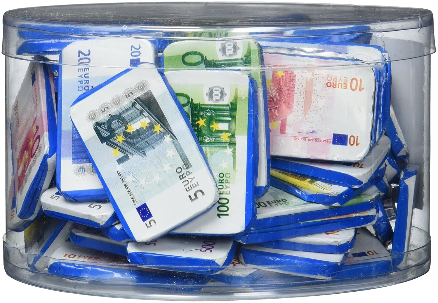 Theobroma Goldgeld Schokoladen Euros, Lose Münzen in Der Dose, 1Er Pakke (1 X 1 Kg) Naty Shop-seddel