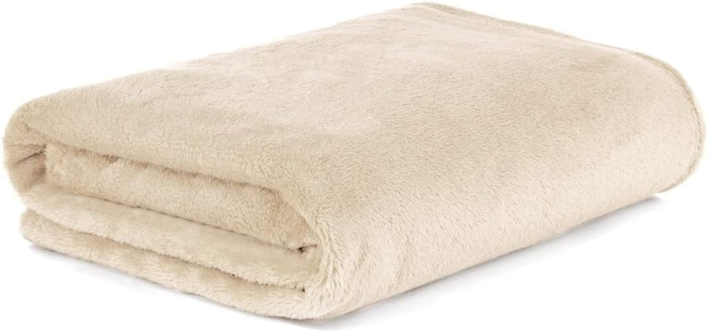 HOMLA Fluffy og varm rød fleece tæppe - til sofa og seng Komfortabel tæppe Sofa tæppe Stue tæppe - nem at vedligeholde 150 X 200 cm Pink Senge og tæpper Besuche den HOMLA-Store Beige Polyester rød 150X200 Cm