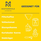 Kaffebønner Martermühle Guatemala 1 kg stærke | arabisk | Smag: Hasselnødder, Lette krydderier, Chokolade med druer | Let ristede hele kaffebønner, Lav surhedsgrad