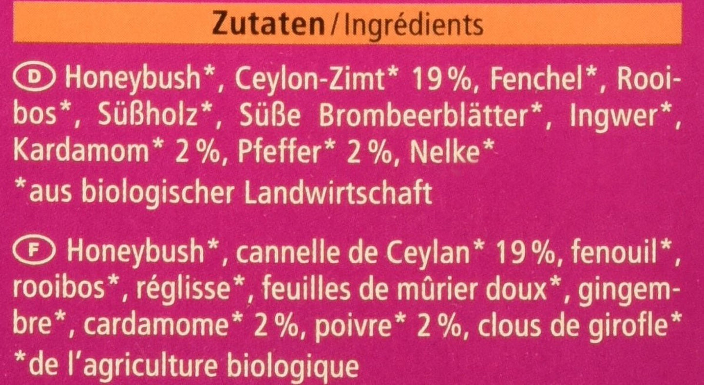 Sød Chai økologisk te, 20 teposer, 40 g (pakke med 3)