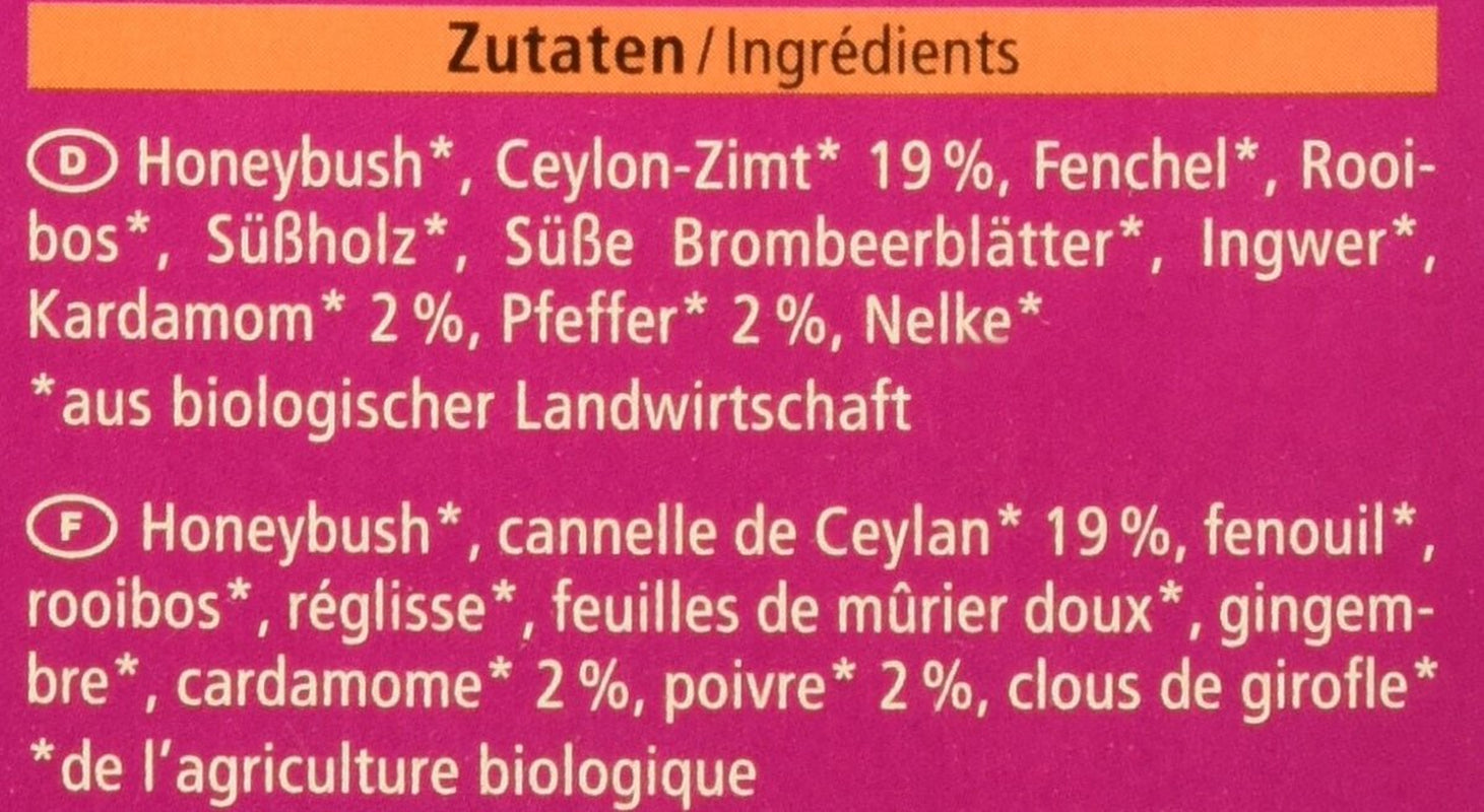 Sød Chai økologisk te, 20 teposer, 40 g (pakke med 3)