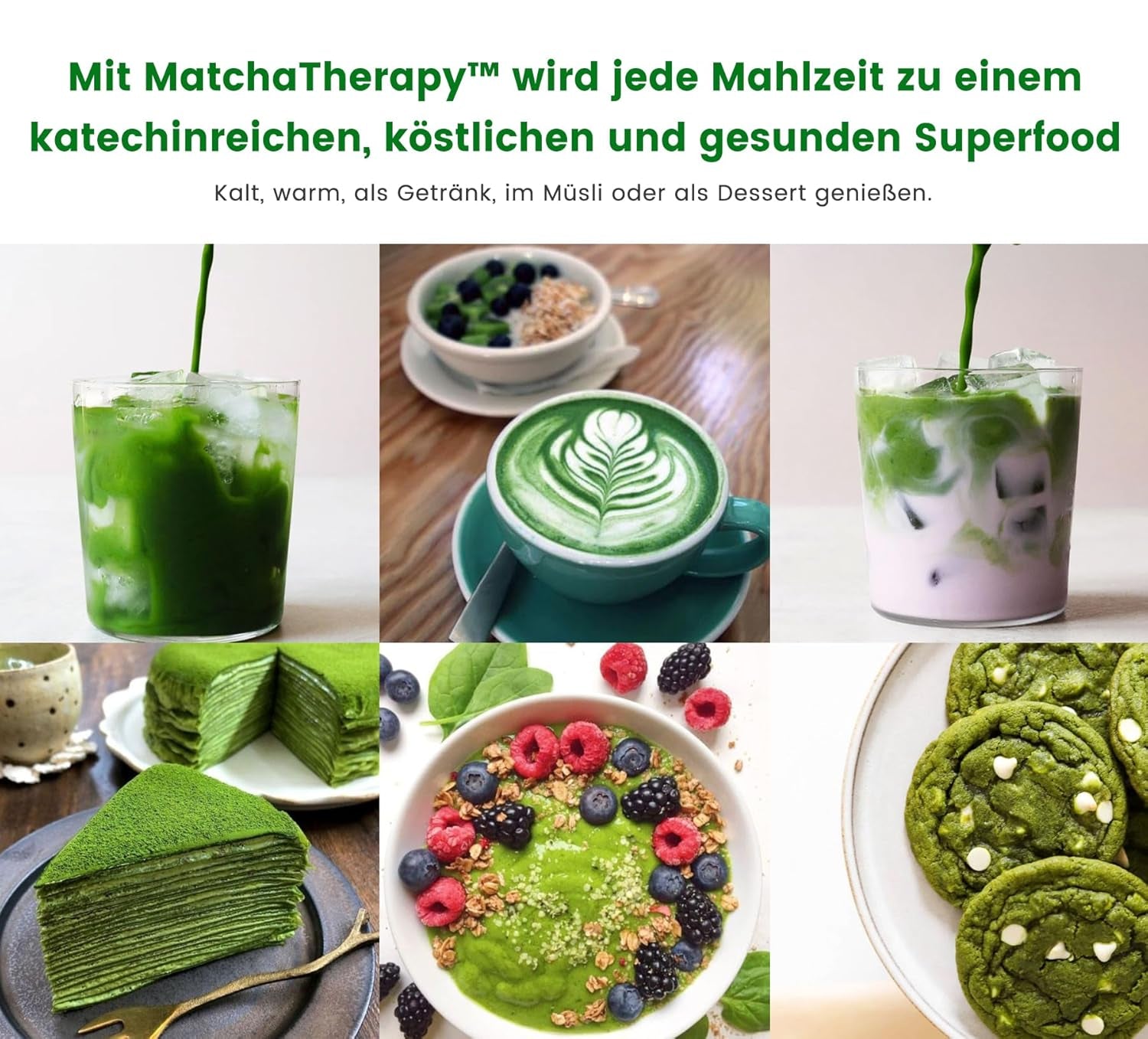 Matcha terapi 30+ | Økologisk Matcha tepulver | 60 g | Med et verificeret indhold på mindst 30 mg/g catechin EGCG | Understøtter immunsystemet og energiniveauet | Ceremoniel kvalitet | Grøn te fra Japan