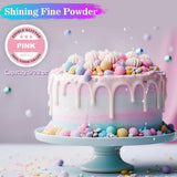 Spiselig glitter - 6G madfarvepulver til chokolade, jordbær, muffins, kager, fondant (lilla)