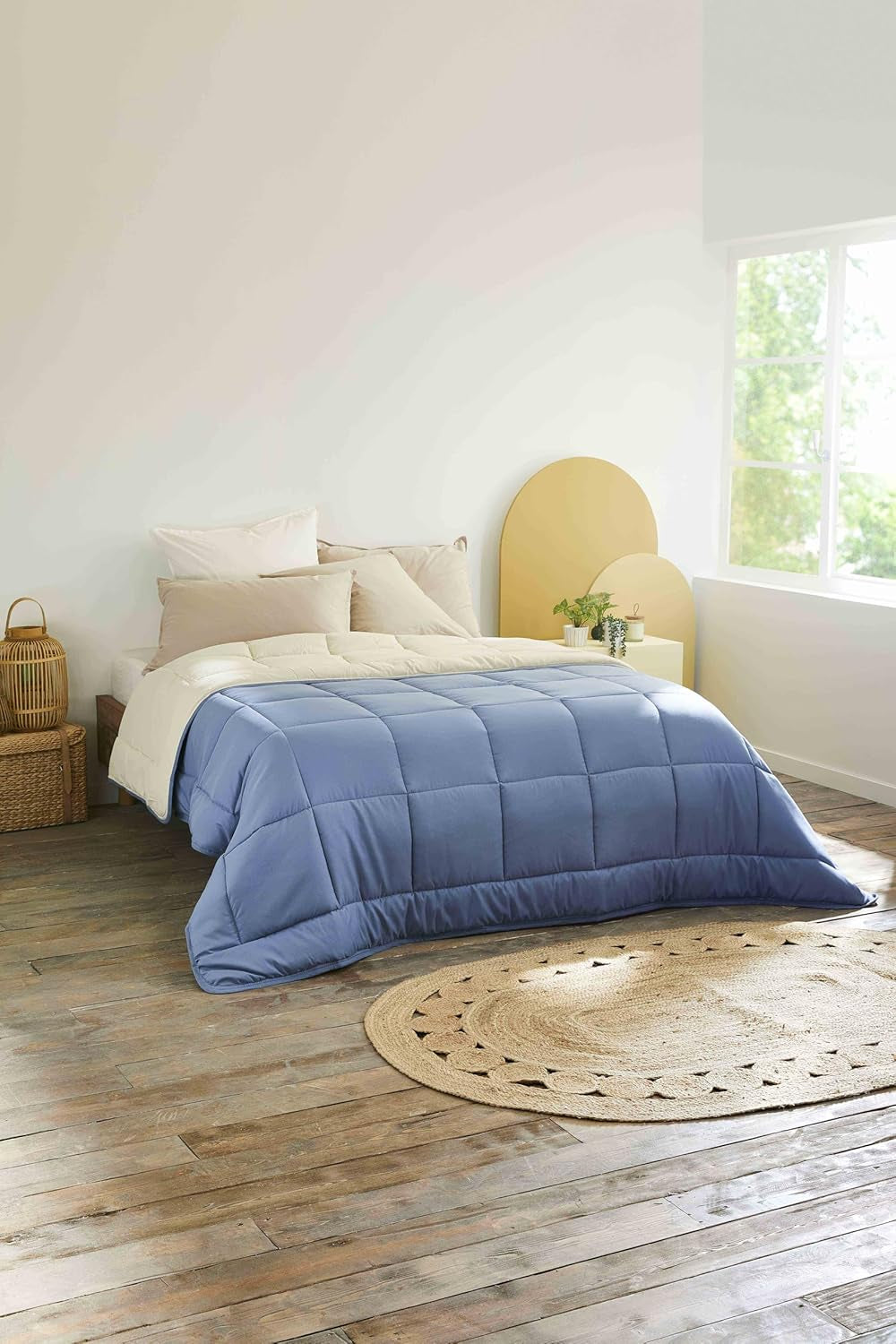 Toison D'Or Silkydor naturdyne, 380 satinbomuld, 240 X 280 cm, hvid Dyner og dyner Naty Shop Benzin/fugemasse Komplet Xl