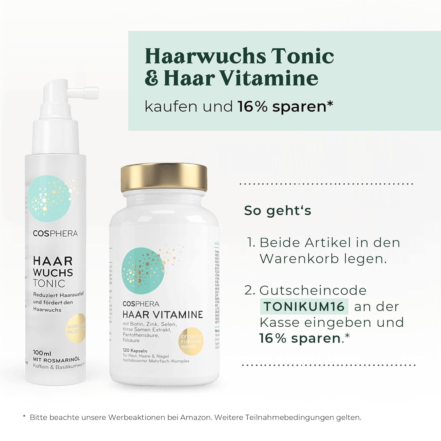 Rosemary Oil Hair Tonic Spray 100ml - Rosemary Oil Spray accelererer naturligt hårvæksten - Hårvækstmiddel for kvinder og mænd - Hårtabsserum - Rosemary Hair Oil fra Cosphera Hair Care Naty Shop