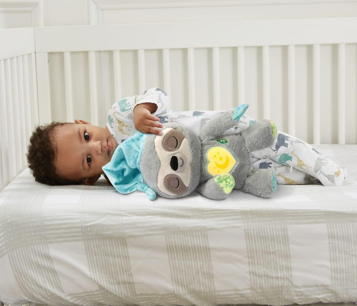 VTech Baby Schnarchi, det søvnige dovendyr - Sødt plyslegetøj, der hjælper dig med at falde i søvn - Med naturlige og hverdagslyde, musik og natlys - Til babyer fra fødslen Bebe Toys Naty Shop