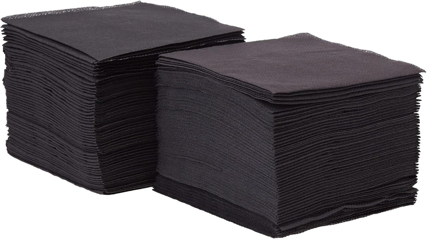 Saten Ser22104961 Cocktail, servietter 20 X 20, 2 lag, 1/4 fold, 100 servietter, Punta-Punta, sort