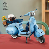 LEGO Icons Vespa 125, bygbar motorcykelmodel, vintage italiensk scooter, modelsæt til voksne, udstillingsstykke som værelsesindretning, gaver til kvinder og mænd 10298 byggesæt Besuche den LEGO-Store