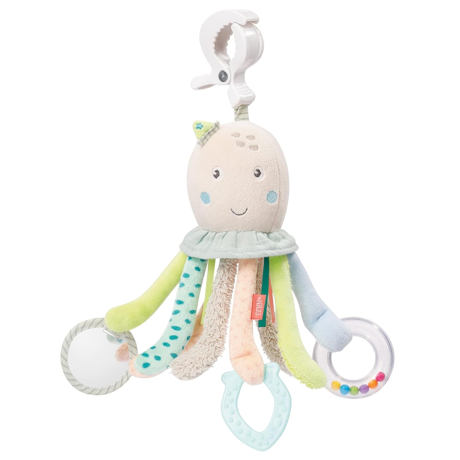 Fehn Octopus Activity Toy - Baby Motor Skills Legetøj til klapvogne og Bright Starts, Oball, Rangle Legetøj med Grib Bolde til at gå, Interaktivt Baby Legetøj Bebe Toys Naty Shop
