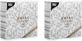 Papstar, 50 servietter "ROYAL Collection" 1/4-fold 40 Cm X 40 Cm grå "Damascato", #85005