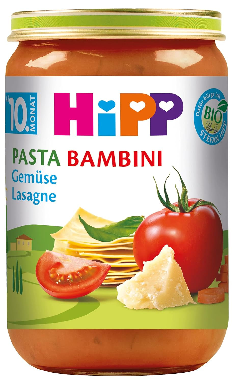 HiPP Pasta Bambini - Lasagne med grøntsager, pakke med 6 (6 x 220 g)