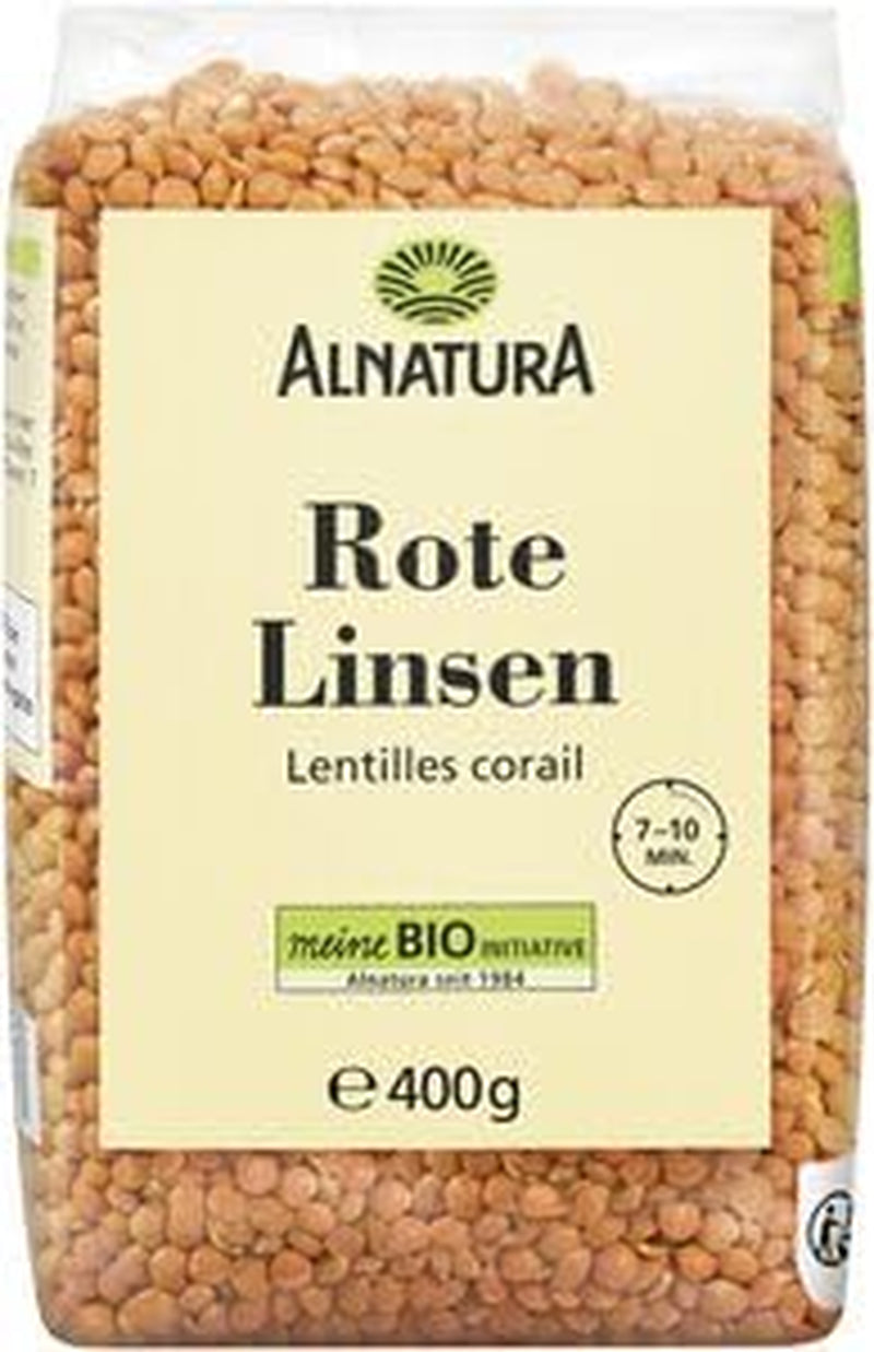 Økologiske røde linser, 400 g