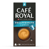 Café Royal Lungo Decaffeinato – Nespresso®-kompatible kaffekapsler, 100 % Arabica, Intensität 5/12, Rainforest Alliance, koffeinfri, 100 kapsler