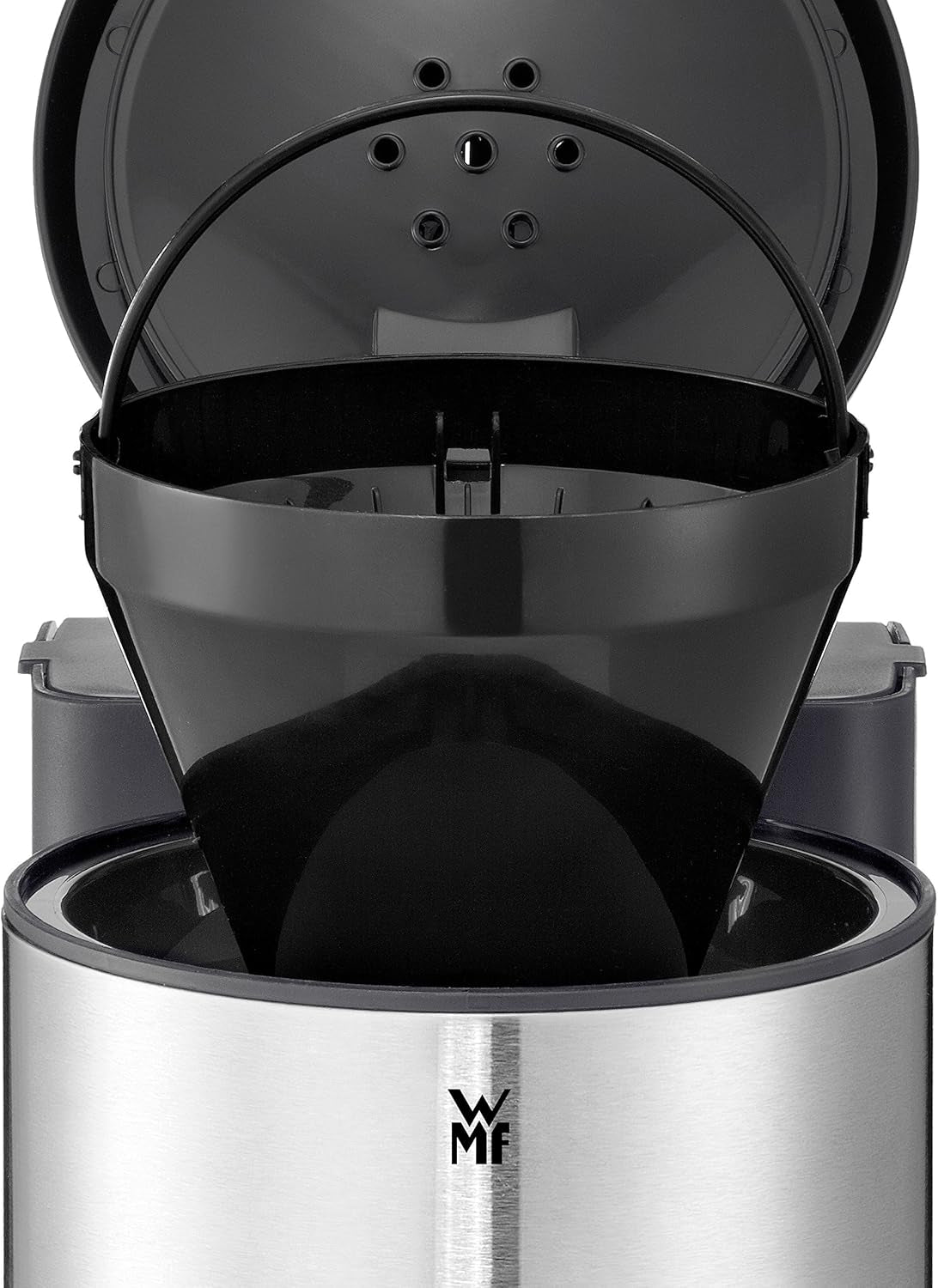 WMF Stelio Aroma espressomaskine med termokande, filterkaffe, 8 kopper, anti-dryp system, automatisk sluk, 1000 W
