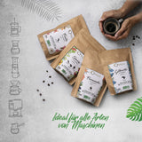 ORIGEENS Bio Kaffeebohnen Probierset 1kg | Premium Bio Arabica Kaffee Ganze Bohnen Sæt 4x250g | Traditionel Röstung | Kaffe Geschenkset