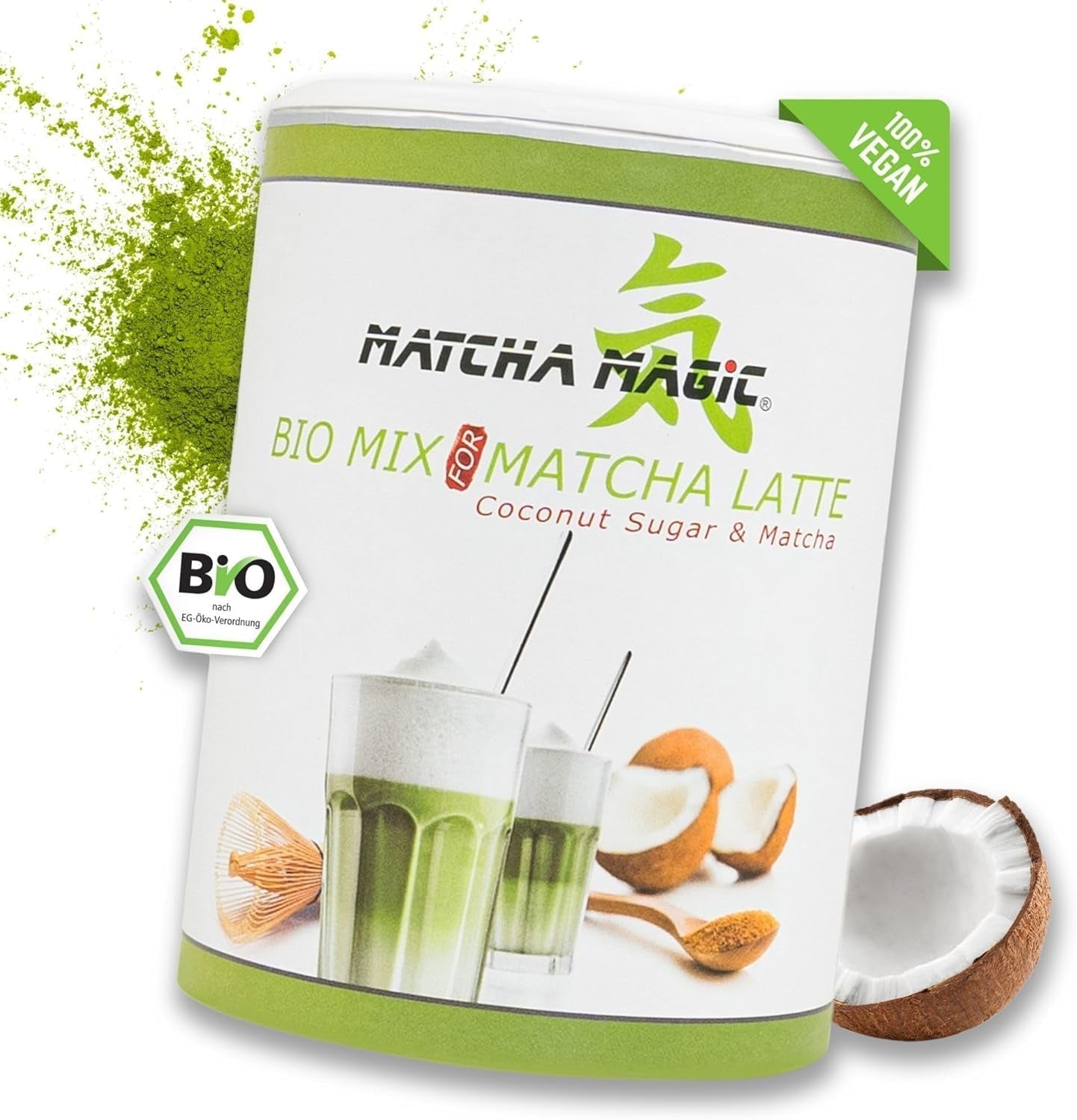 Matchamagic - Økologisk matcha latte pulver fra Japan med kokosblomstsukker til en lækker te