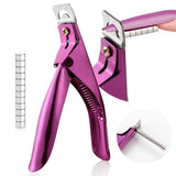 Saviland negle manicure cutter med 15 magneter, gel negle negle trimmer manicure negle cutter til kunstige negle Gel negle Akryl negle kunstige negle (rød rød)