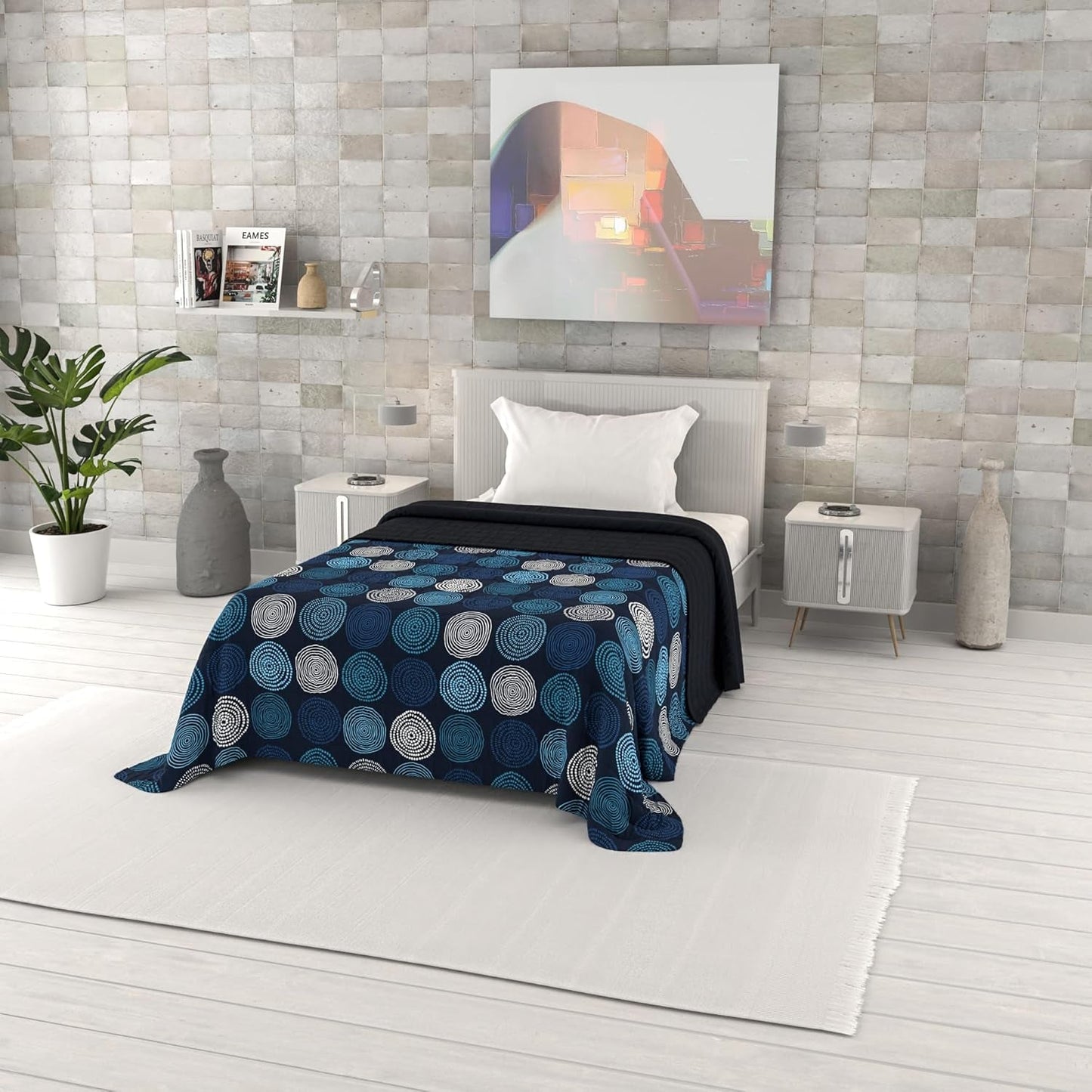 Fantasy printet sommerdyne, polyesterfyld, kronblade, 260X270Cm Dyner og dyner Naty Shop Ipnotic 170X270Cm