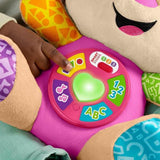 Fisher-Price Laugh & Learn JFD35 Blødt legetøj med Smart Stages Musikalsk læringslegetøj til babyer fra 6 måneder, flersproget version: italiensk, spansk, portugisisk, engelsk, JFD35 Babylegetøj Naty Shop