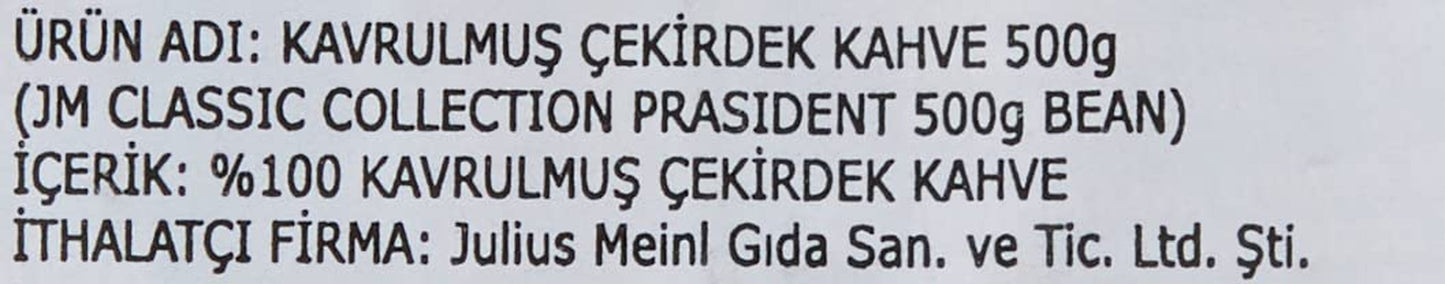 President Whole Beans Pakke med 2 (2 x 500 g)