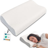 Valentia Medical - Memory Foam Nakkestøttepude Ortopædisk pude Nakkesmertepude Memory Foam Nakkepude Ultrablødt vaskbart betræk Cervikal ortopædiske puder Naty Shop Standardtitel