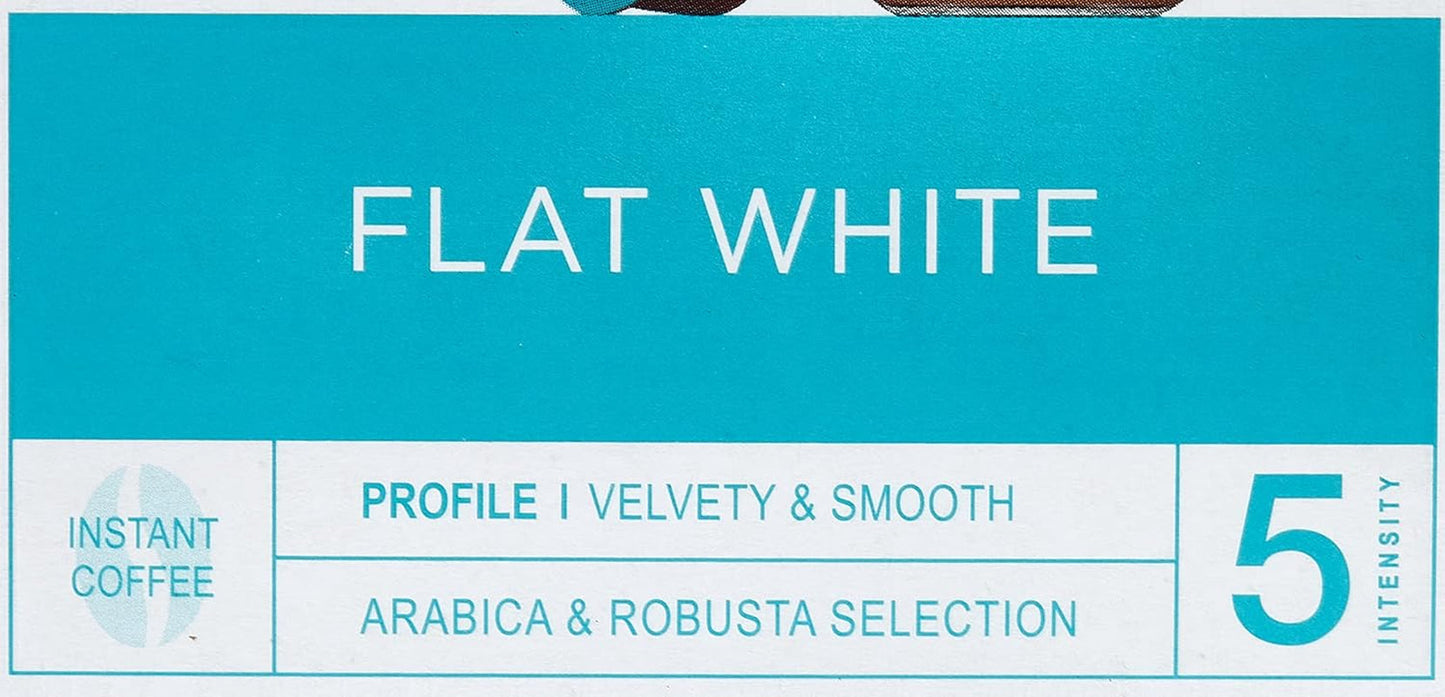 NESCAFÉ Dolce Gusto Flat White, 48 Kaffeekapseln, Arabica und Robusta Bohnen, Cremig-Milchiger Genuss, Kaffeekreation, Coffee-Shop Trend, Aromaversiegelte, 9er Pack (3x16 Kapseln)