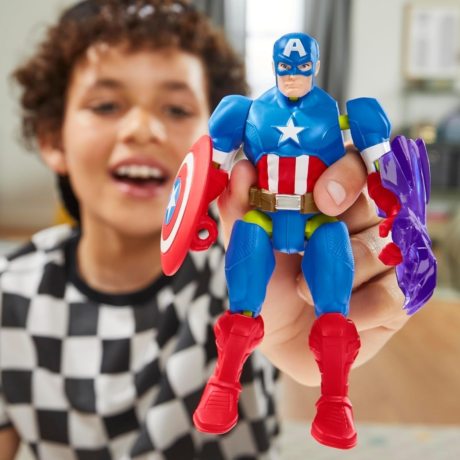 Mixmashers Marvel Captain America Avengers Mix-og-match actionfigurer og tilbehør Actionfigurer Naty Shop